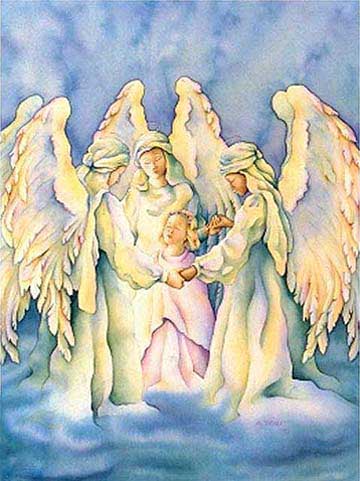 The Baptism Watercolor Art by Nancy Bright
